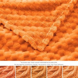 300gsm Zachte Fleece Deken - 3D Wolken Jacquard Ruitpatroon, Lichtgewicht Warme All-Seizoenen Dekentje voor Bank, Bed, Filmavonden, Stijlvolle Woondecoratie, Duurzaam