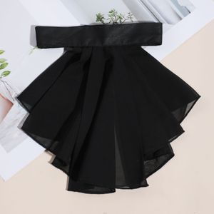 1 stuks Stijlvolle kleur gelaagde rok zoom kraag geschikt voor daten en dagelijks gebruik.