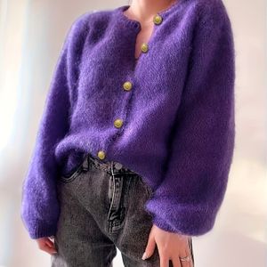 Elegante damescardigan - Zachte sweater met lange mouwen en open voorkant met knoopsluiting, layering piece voor dagelijkse & formele outfits - Dames sweater