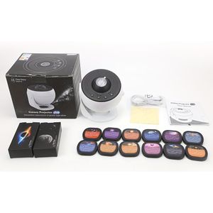 1 stuk 4K HD Sterrenprojector, Planetaireum Projector voor Slaapkamer met Helder Galaxie Nachtlicht en Vervangbare 13 Galaxischijven - 360 Graden Draaibaar Echt Hemellicht (Upgrade PRO)