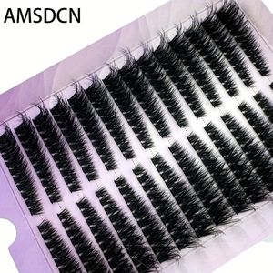 Amsdcn 14 Fluffy Eyelashes 50d/80d Independent Cat Eye Eyelashes - Reusable, Suitable For Beginners, Suitable For , Makeup Tool