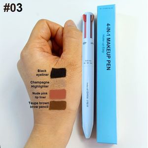 4-in-1 Langdurige Multifunctionele Make-up Pen, -Gladde Toepassing, Geschikt voor Lippen en , Helpt Je Een Verbluffende Make-up Look Te Creëren