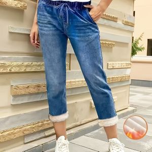 Flanellen Jeans met Elastische Taille