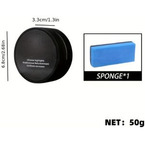 1pc van 50G Autobromcomponent Restauratiepasta, Gebruikt voor Deurhandvatten, Brom Trim op Auto Raampjes, en Onderhoudsproducten voor Auto Grills, Plat Polijsten en Oxidatie Polijsten Pasta.