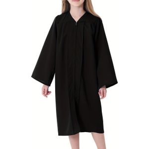 Meisjes Afstudeerjurk - Mouwloze Polyester Jurk voor Kleuterschool & Kleuterfeesten, Elegante Gerimpelde Zoom, Handwas of Stomerij