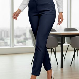 Elegante Speciale Modieuze Kleur Stretch Slim Fit Casual Veelzijdige Negenkwartbroek Voor Dames.