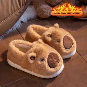 Beergezicht Pluche Pantoffels - Instap Winter Warme Binnen/Buiten Huisschoenen met , Zacht & Schattig Berenpoot Design (/Beige) voor, Gezellig - Vriendelijk Schoeisel, voor Tieners