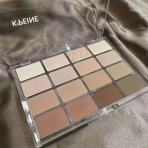 16-Kleuren Oogschaduwpalet voor Vrouwen - , Grijs, Nude | Langhoudende Glans & Matte Make-up | Smoky Eye Schaduwpallet