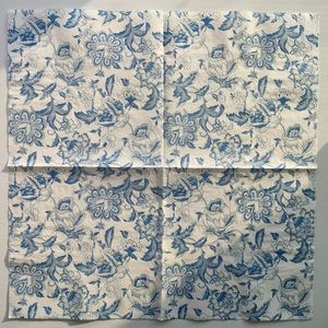 10 stuks elegante Chinese blauw-witte porselein ontwerp papieren zakdoekjes, 2-laags wegwerp weefsels voor bruiloft, verjaardag, housewarming, universele gelegenheden, 13x13 Inch