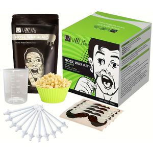 Pijnloze - & Oorhaarverwijderingskit - Zachte Waxstokjes voor Mannen & Vrouwen, Perfect voor Gezichtshaar