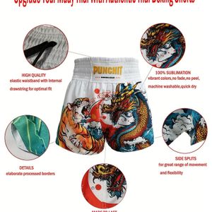 Ademende Muay Shorts – Kickboxing Broekjes voor Vrouwen en Mannen, MMA Trainingsbroeken, Competitie- en Grappling Kleding