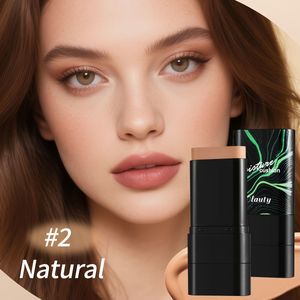 Onzichtbare Finish Foundation Stick - Sterke Dekkende Concealer met Bronzen Verhelderende Formule, Make-, Alle Lichtbeige Varianten, Medium tot Lichte , 6 Tinten (Licht tot Middelbruin)