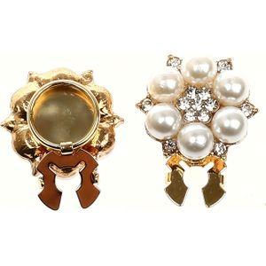 2pcs Unisex Shirt Button Clips Suitable For Shirts Rhinestone Luxury Lapel Pin Women's Clothing Accessories Decorative Buttons Holiday Gift