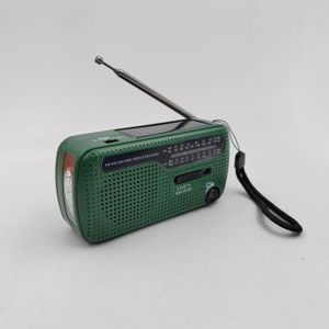 Zonne-Energie Noodradio met Handbediening - AM/FM/SW, Zaklamp, Telefoon Opladen & Alarm - Ideaal voor Buiten, Kamperen, Wandelen