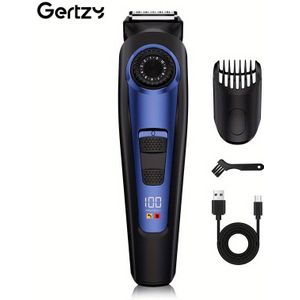 Multifunctionele elektrische trimmer voor heren, geschikt voor baard-, borsthaar- en lichaamshaartrimmen, draadloos opladen via USB, verstelbare lengte, ideaal cadeau voor Vaderdag