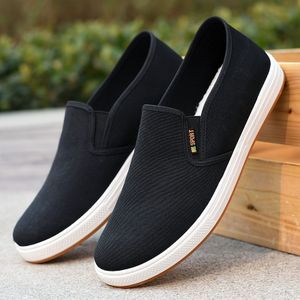 Men's Navy Blue Slip-on Sneakers - Casual Loafers With Elastic Side Strap, Non-slip Sole, Comfortable And Breathable For , Everyday Shoes|casual Slipon Shoes|fabric Upper Sneakers