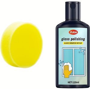 Auto Raam Kras Reparatie Pasta - Herstelt Krassen op Autoruiten Zonder Spoor, Huis Deur En Raam Kras Reparatie Wax, Polijsten En Slijpen voor Achteruitkijkspiegel.