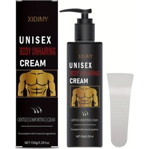 5.291oz Vijf-Minuten Snelle, Diep Hydraterende en Grondig Haren Verwijderende Bodyglans voor Borst, Benen & Armen, Geschikt voor Alle Huidtypes, Hypoallergeen