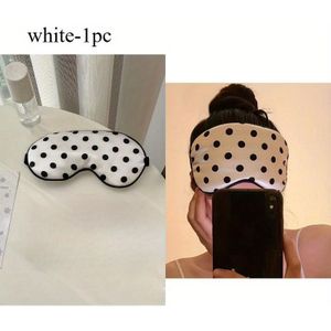 1 stuk Polka Dot Nepzijden Stof Elastische Band Verduisterend Slaapmasker