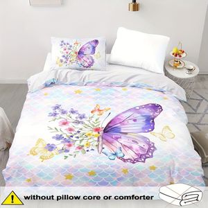 And - 2/3pcs, Comfortable , Insect Bedding Set, 100% Washable, , , Includes 1 Cover + 1 Pillowcases ( Not Included)