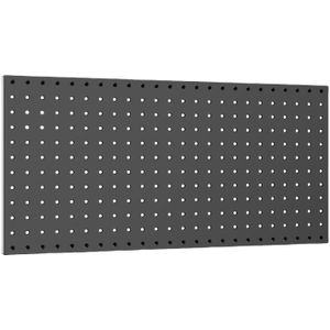 1pc 24x12 Inch Metal Pegboard, Wall-mounted Hanging Shelf, Painted , Multi-room Compatible, With Tool Storage Organizer For Garage, Carport, Workbench
