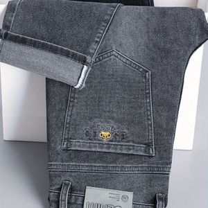 Premium Multifunctionele Heren Slim-Fit Stretch Jeans - Middelhoge Taille, Wasmachinebestendig, Perfect voor Casual & Zakelijk , Ideaal voor Herfst/Winter