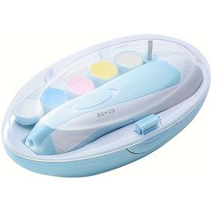 Baby Nagelslijper - Elektrische 6-in-1 Multi-Kop Anti-Kras Kinder Anti-Knijp Nagelknipper Manicureset Draagbaar