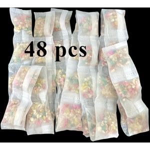 48pcs Floral Scented Car Freshener Bags - Long-lasting Fragrance For Home, Closet, Bathroom & More - Moisture Absorbing & Air Sachets With Pink Texture, Car Air Freshener