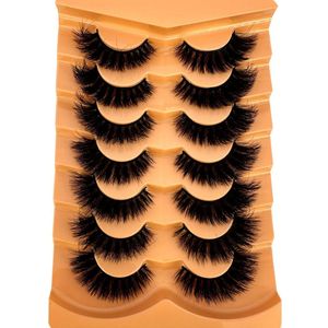 Nieuwe 7 kattenogen wimpers pluizige wimpers zacht & dik 9D imitatie nerts wimpers versterken oogmake-up
