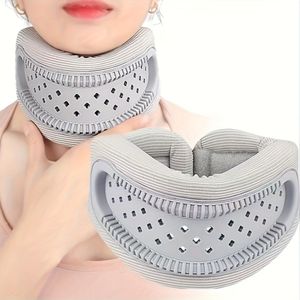 Verstelbare Cervicale Halskraag - & -Slouch Ondersteuning, Lichtgewicht Ademende Nekstabilisator voor Reizen & Kantoor (Unisex voor Mannen & Vrouwen)