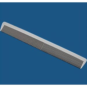 Haarborstel van roestvrij staal met fijne tanden, super dun, plat hoofd, geen tandenafstand, gepolijste fijne tanden, ronde , goede kwaliteit, metalen handvat, voor kapper