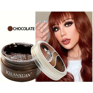 TEMU Eenmalige kleur haar was 9-kleur volledig haar as opa witte haartjes batik crème chocolade zilverwit