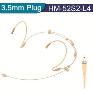 3-Pin 4-Pin Dubbele Oorhaak Microfoon | 3.5mm Opvouwbare Omnidirectionele Bedrade Headset Microfoon, Compatibel met voor Sennheiser 3.5mm Nut Plug, Ideaal voor Concerten, Conferenties, HM-52S2