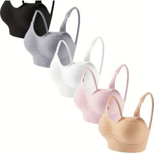 5 STUKS Elegante Zwangerschaps BH's - Zachte En Comfortabele BH's