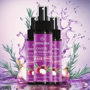 Koop 2, Krijg 1 Biotine & Rozemarijn & Ui Conditioner Spray 30ml Draagbaar en reisvriendelijk, een perfect cadeau voor Kerstmis en Valentijnsdag, haarverzorging