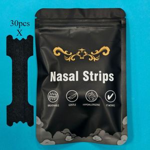 30-Pack Sportneusstrips met Verbeterde Hechting, Ademende Neustape voor Sport en - Comfortabele Zwarte Universele Pasvorm