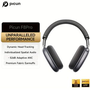 Picun Actieve Ruisonderdrukkende Koptelefoon met Meerdere , Draadloze Over-Ear Koptelefoon, 140 uur Speeltijd, Hoofdtracking, USB-C Opladen, Reizen, Kantoor.