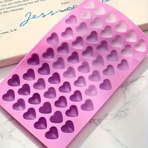 1pc Heart Siliconen Vorm Kleine Hart Compartimenten voor DIY Handgemaakte Zeep en Kaarsen, en Valentijnsdag Wachs Seel Beads