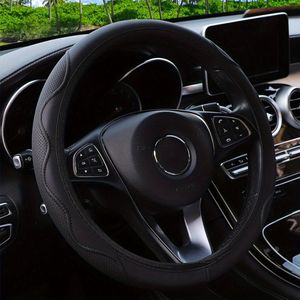Luxurious Pu Leather Steering Wheel Cover - , No , Car Accessories Christmas Gift