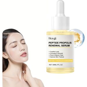1 (Druppelaar Applicator) Peptide & Propolis Serum - Collageen Boostend, Hydraterend, Gevoelige & Droge Beige Verzorging, Versterkende Gezichtsverzorging voor Vrouwen, Geurvrij (1)