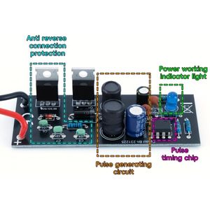 12V Loodzuur Accu Desulfator met Omgekeerde POL Bescherming - Automatische Reparatie, Verleng Acculevensduur, 400AH Capaciteit, 12V, 36V Compatibel, Draagbaar Ontwerp