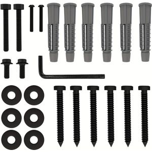 Mount Universal Wall Mounting Hardware Kits Screws Includes M5 M6 Screws, Washers, Allen Key, Lag Bolts And Concrete Wall Anchors, Compatible For Most Flat/curved Tv/monitor Mount