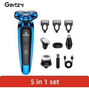 Herenscheerapparaat , oplaadbaar elektrisch scheermes met digitaal display, Scheerapparaat voor haarverzorging, Vaderdagcadeau