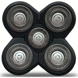 Vervangende in Pakjes van 2 of 1, 5D Mes Scheerapparaat voor Mannen, Eenvoudige Installatie en Aanpassing aan Meerdere Modellen, KAK