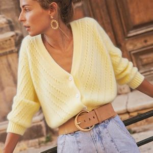 Herfst-Winter Nieuwe Kleur Vest | Casual V-hals Lange Mouw Bovenkleding