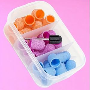 30 stuks Kleur Nagelvijl Slijpkapjes met , Geschikt voor Voetvijl Verwijderaar, Manicure Pedicure Polisher #80 #120 #180, Ongeurig