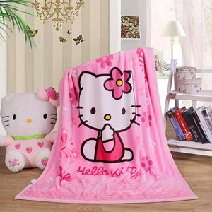 Sanrio Hello Kitty Flannel Blanket, Super Soft And Warm Chunky Knit Polyester Fiber Comfortable And Companion