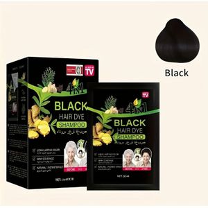 Haarverf om wit haar te bedekken, zwart washaar