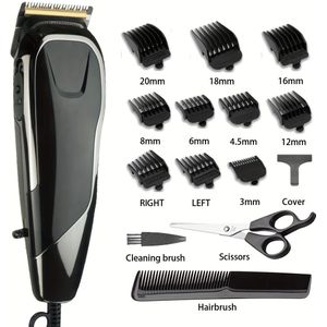 Nieuw multifunctioneel assistent haartrimmer set voor thuisgebruik, elektrische trimmer met draadloos retro haarverduningsset, stil volledig bereik kam en schaar set voor familiebarbering