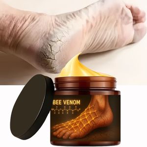 Bee Venom Voet- & Handcrème, Hypoallergene Moisturizer voor Droge Gebarsten Huid, Reisformaat 60g/2.12oz, Voetverzorgingscrème